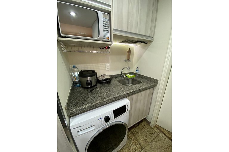 Studio Moema QI Ibirapuera com garagem e serviços