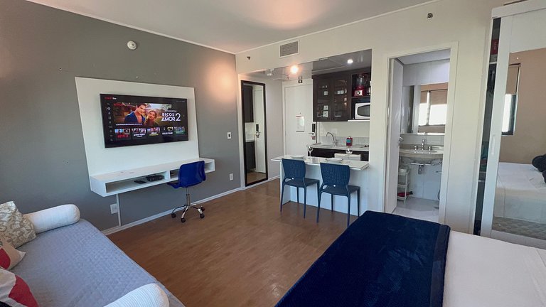 Flat em Hotel Av. Ibirapuera 2534 c/ estacionamento UH1301