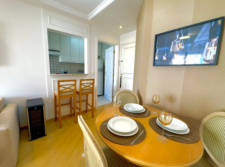 Apart-hotel completo - serviços e garagem