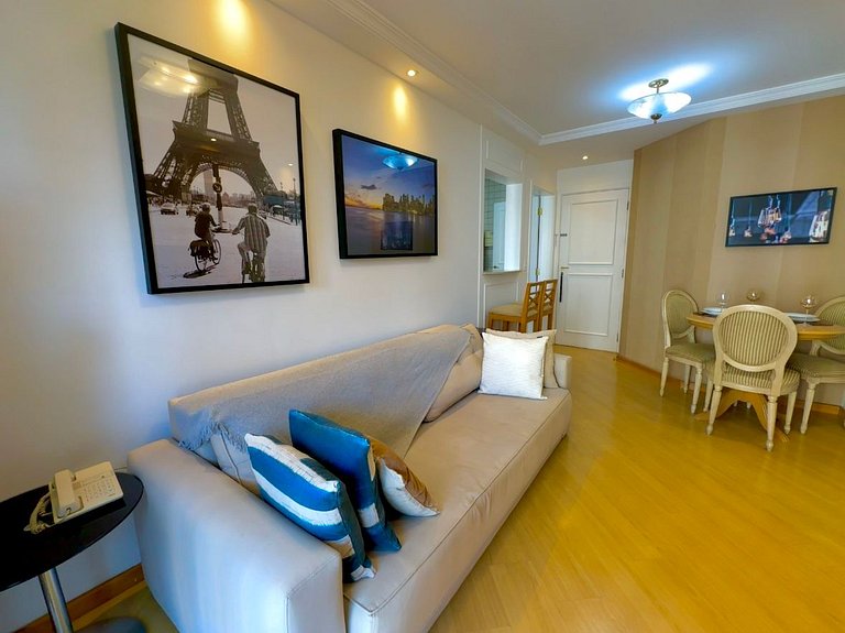 Apart-hotel completo - serviços e garagem
