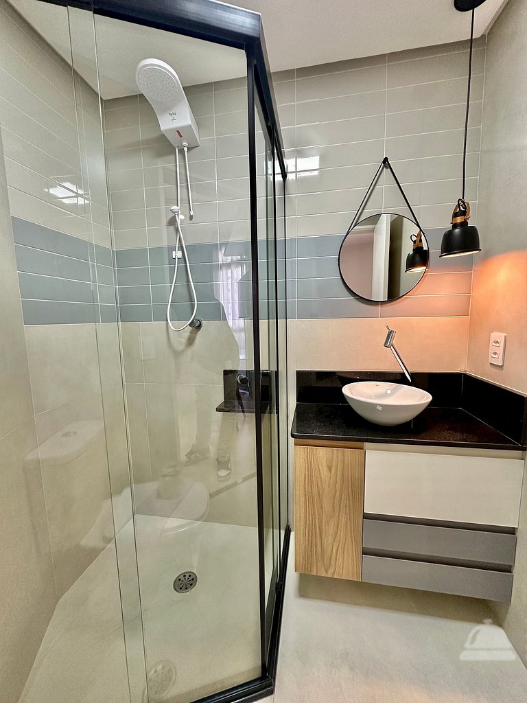 Studio Design com Varanda e Vista a 2 min do Metrô