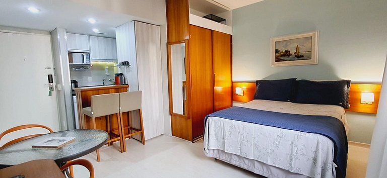 Studio Moema QI Ibirapuera com garagem e serviços