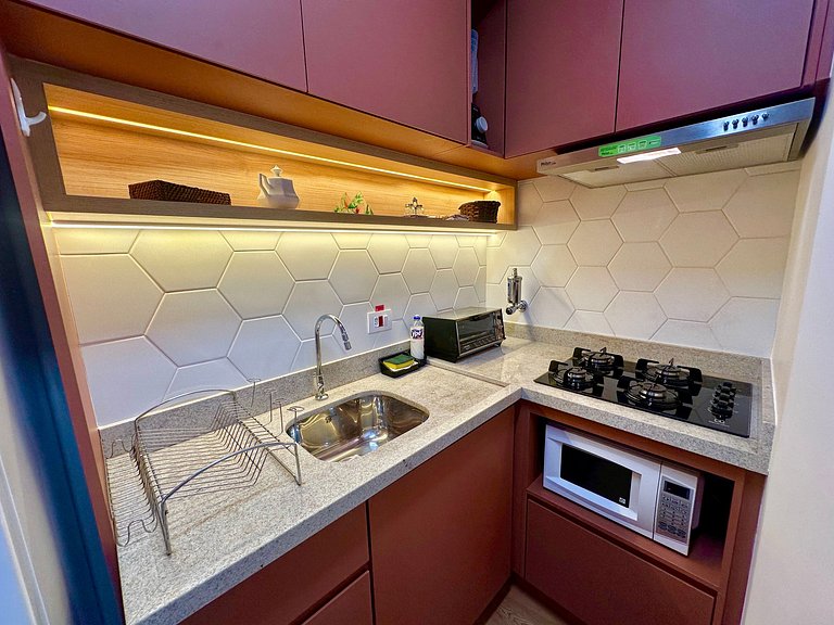 Moema Studium - Garagem - Metrô - Shopping -UH1207