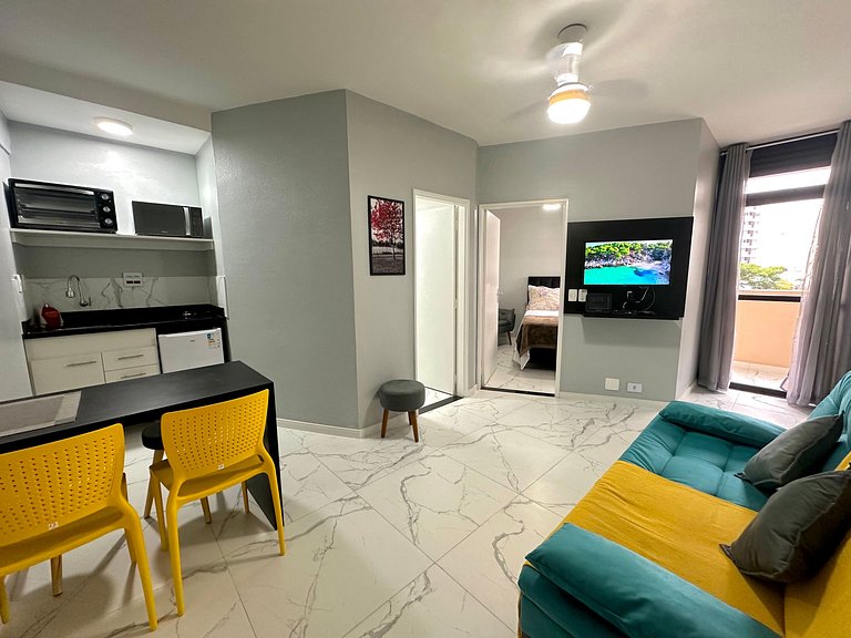 Studio decorado c/ garagem - Metrô