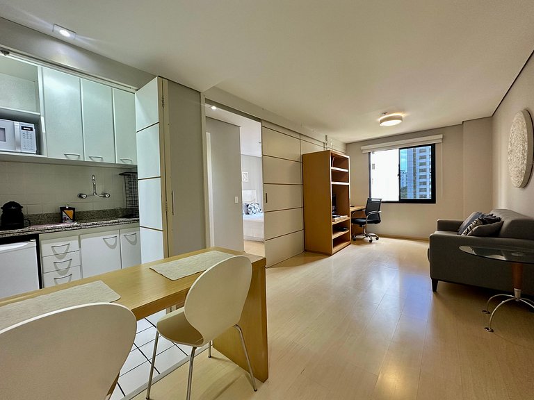 Flat Times Square Moema, Metrô e Airport Congonhas