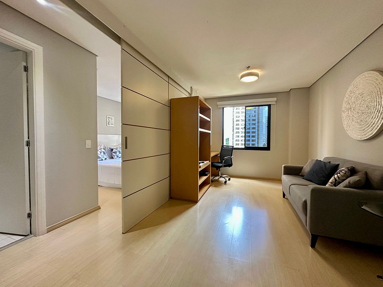 Flat Times Square Moema, Metrô e Airport Congonhas