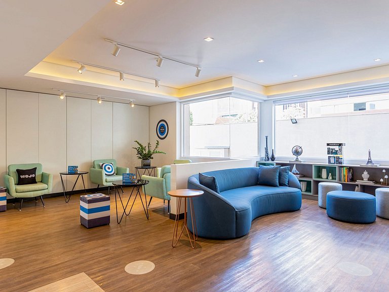 Flat Moderno Nações Unidas c/ Limpeza Diária e Rooftop