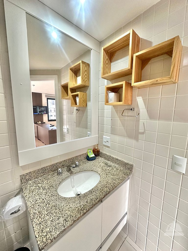 Luxo e Conforto 2 Suítes Times Square Jamaris 100