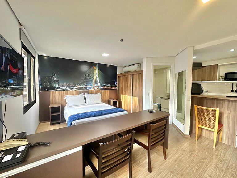 Luxo e Conforto 2 Suítes Times Square Jamaris 100