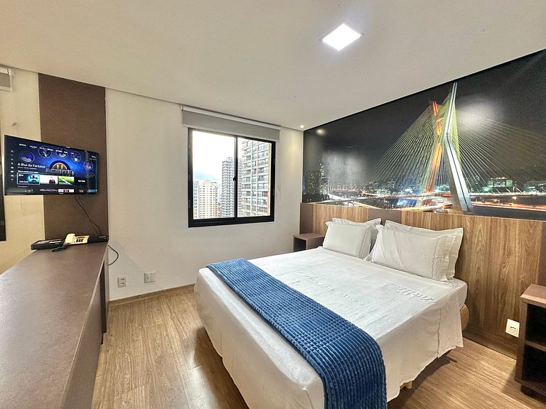 Luxo e Conforto 2 Suítes Times Square Jamaris 100