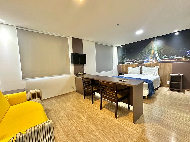 Luxo e Conforto 2 Suítes Times Square Jamaris 100