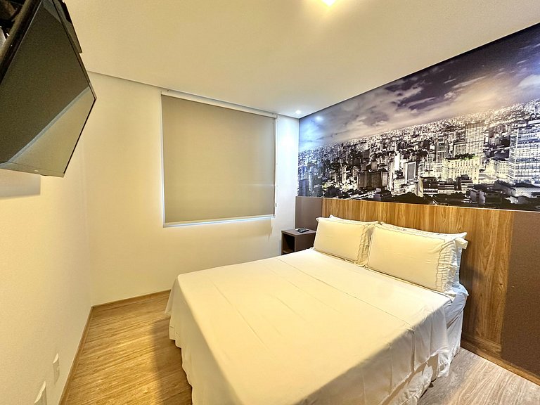 Luxo e Conforto 2 Suítes Times Square Jamaris 100