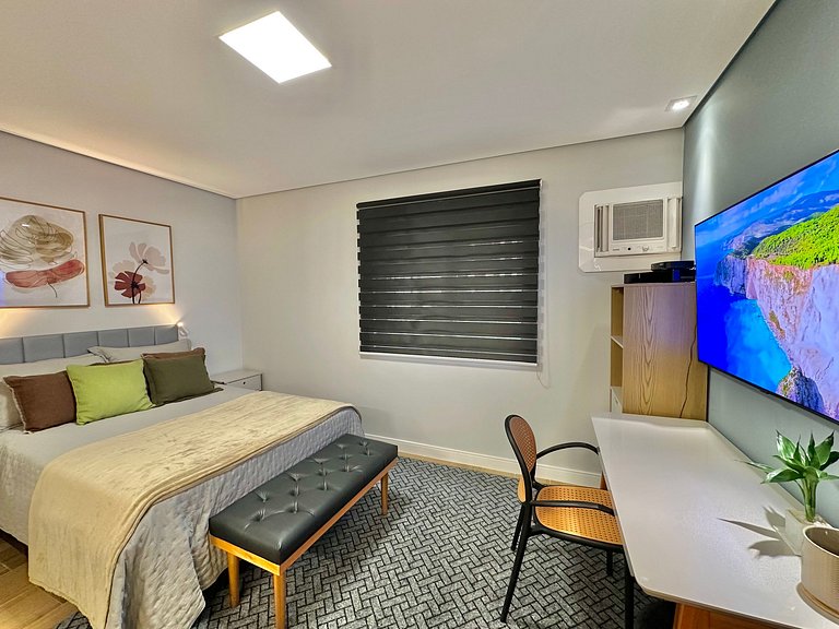 Flat sofisticado em Moema a 5 min. estação metrô e vaga de g