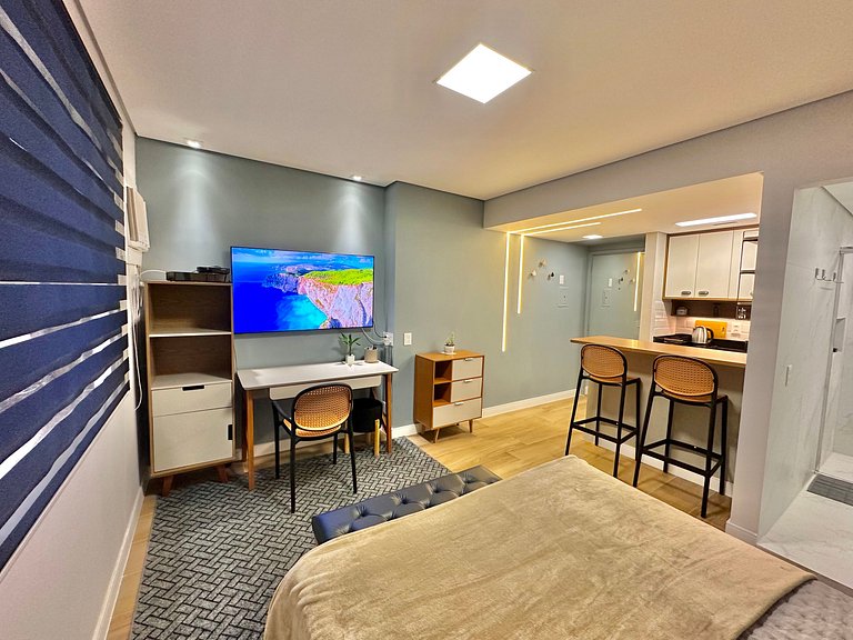 Flat sofisticado em Moema a 5 min. estação metrô e vaga de g