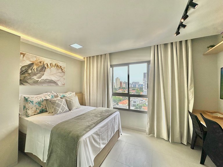 Studio reformado decorado Campo Belo UH 104