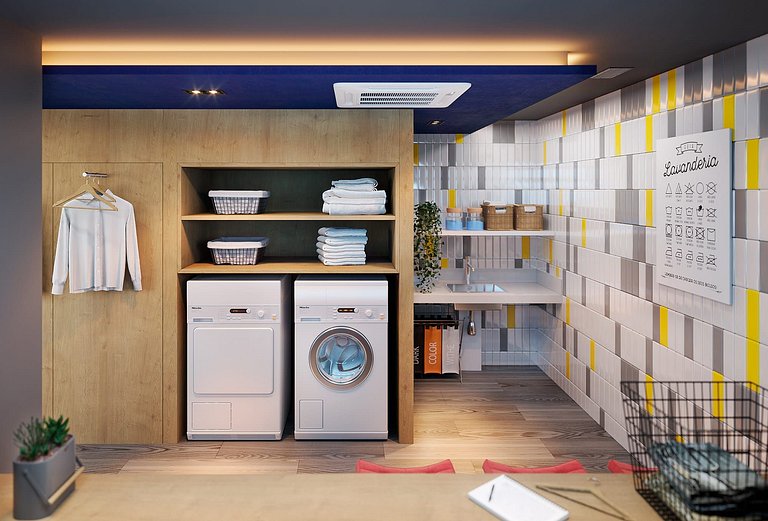 Studio reformado decorado Campo Belo UH 104