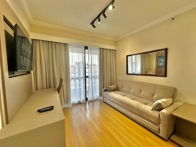 Flat Conforto Andar Alto c/ Varanda | The Palace