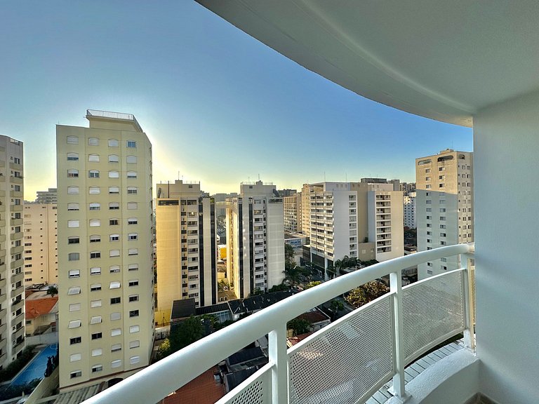 Flat Conforto Andar Alto c/ Varanda | The Palace