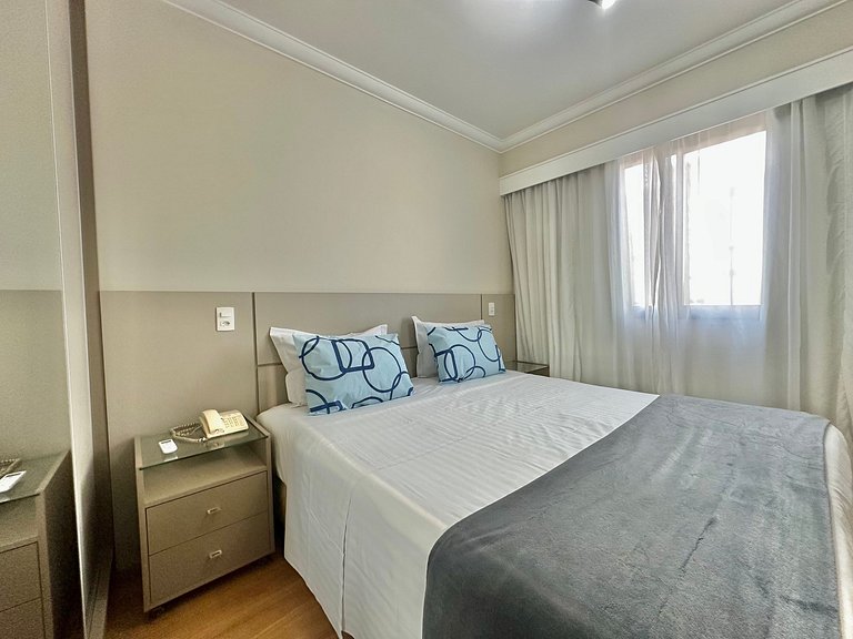 Flat Conforto Andar Alto c/ Varanda | The Palace