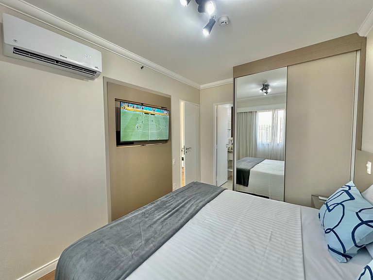 Flat Conforto Andar Alto c/ Varanda | The Palace