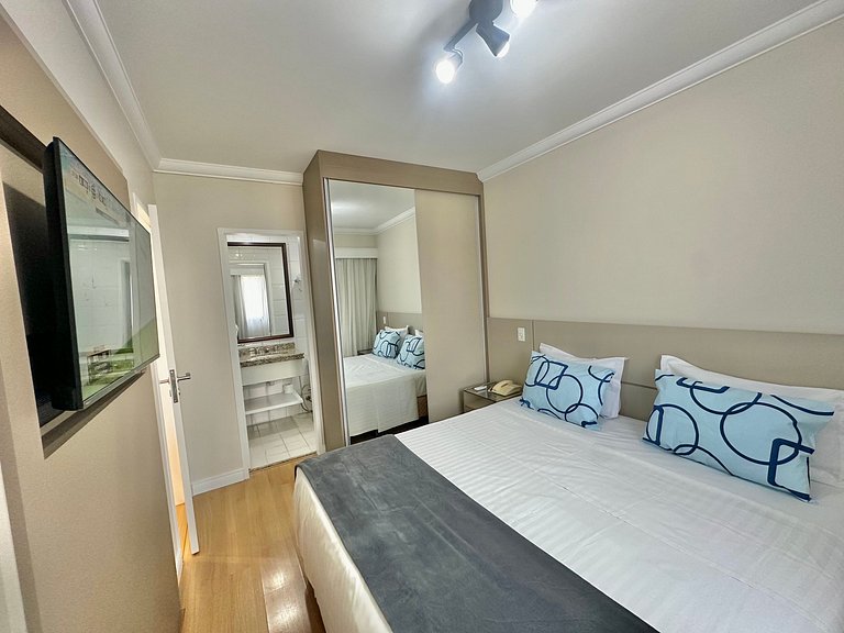Flat Conforto Andar Alto c/ Varanda | The Palace