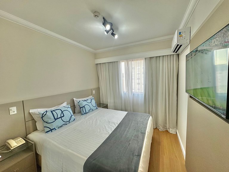 Flat Conforto Andar Alto c/ Varanda | The Palace