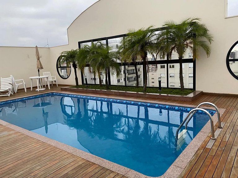 Flat Conforto Andar Alto c/ Varanda | The Palace