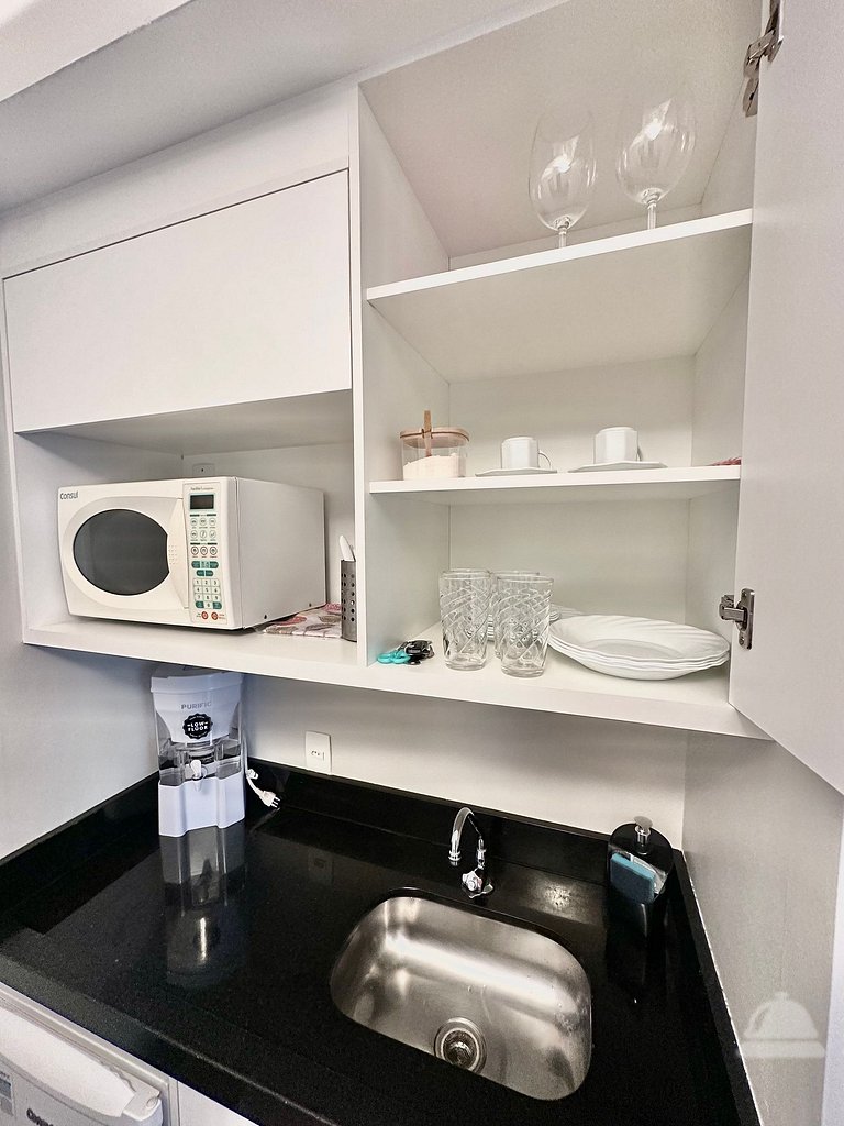 Flat Andar Alto c/ Varanda | The Palace Moema