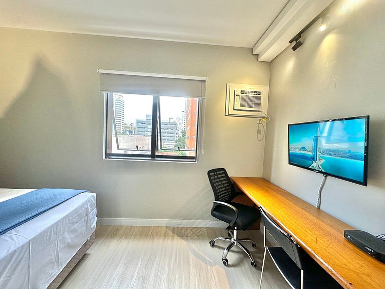 Aparthotel Qi Intelligence Moema internet e limpeza UH1206