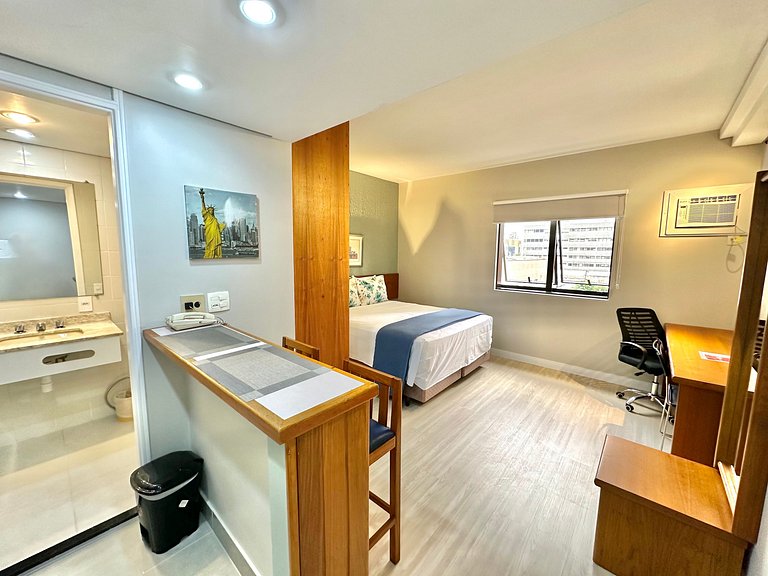 Aparthotel Qi Intelligence Moema internet e limpeza UH1206