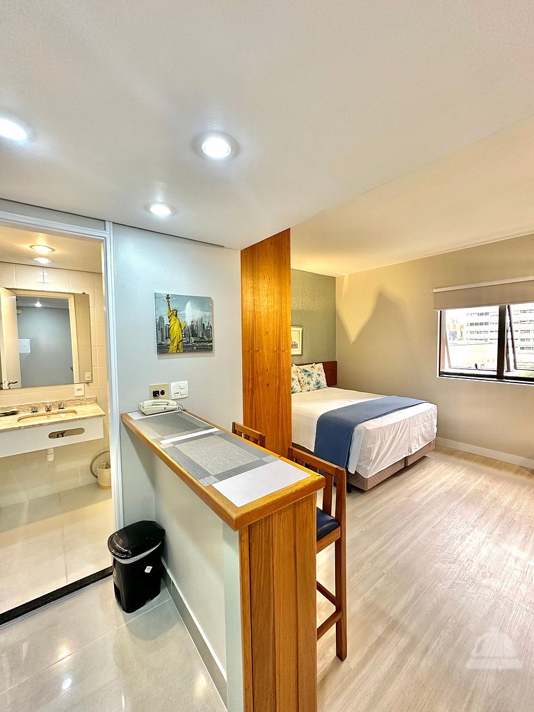 Aparthotel Qi Intelligence Moema internet e limpeza UH1206