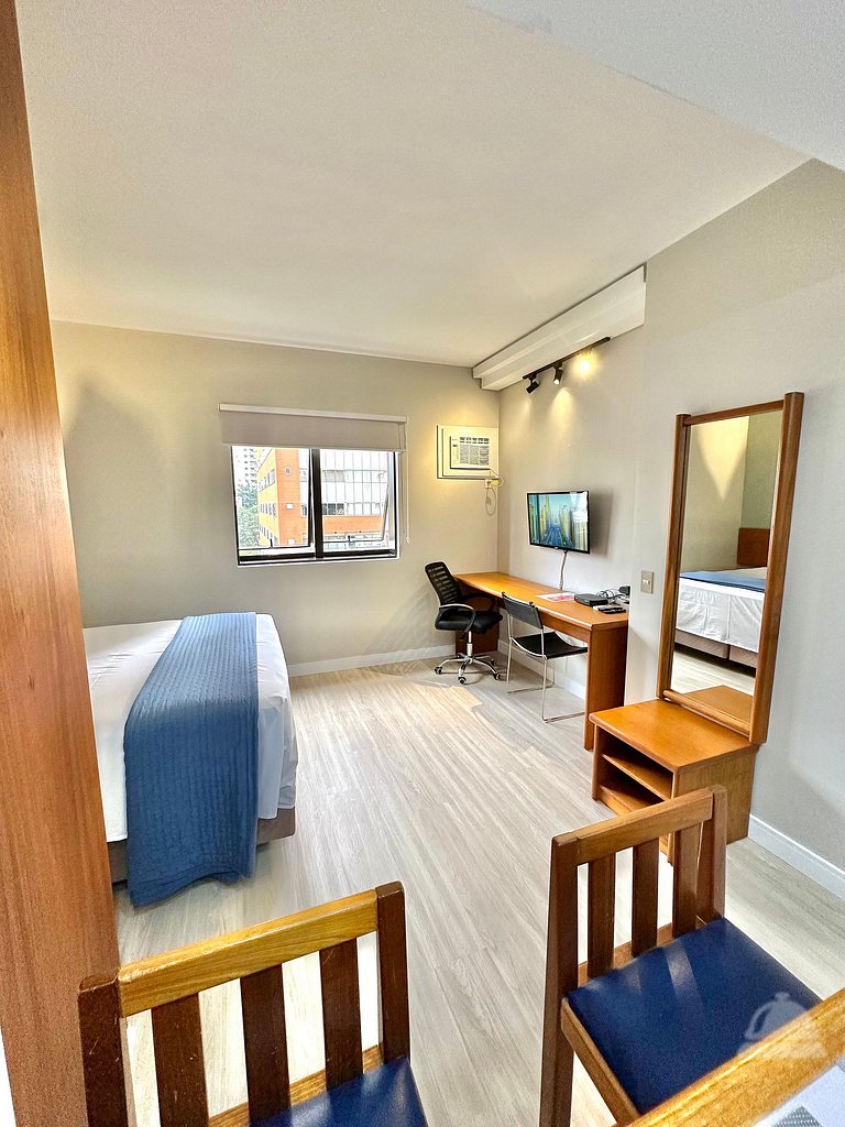 Aparthotel Qi Intelligence Moema internet e limpeza UH1206