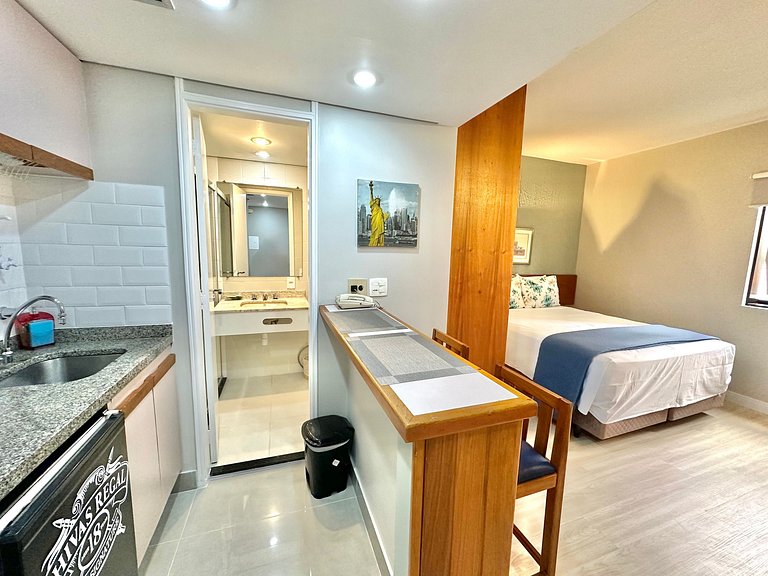 Aparthotel Qi Intelligence Moema internet e limpeza UH1206
