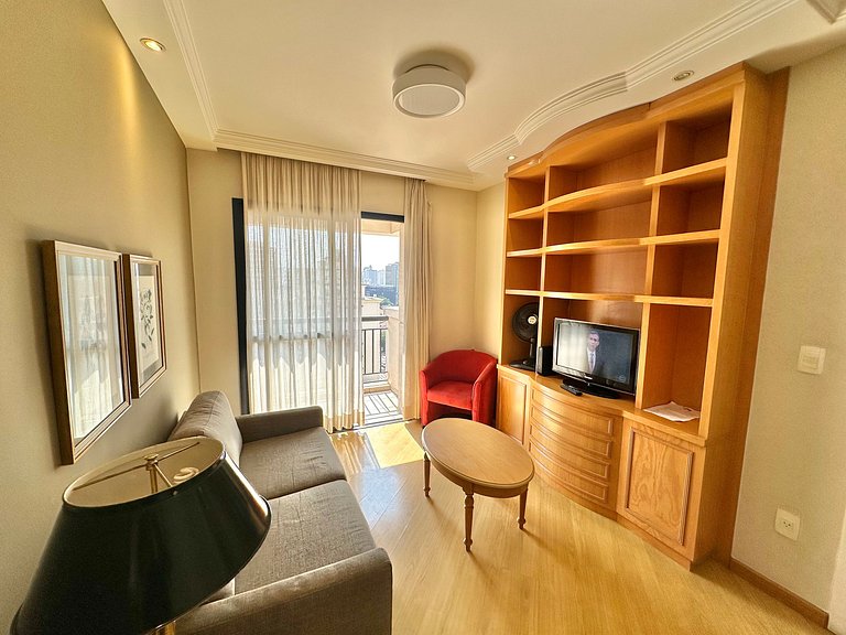 Flat La Maison c/ Garagem ar condicionado