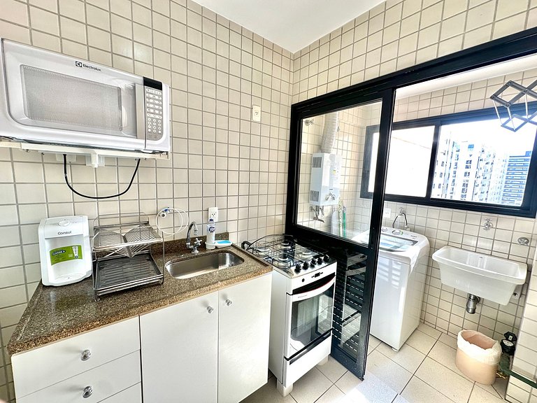 Flat La Maison c/ Garagem ar condicionado