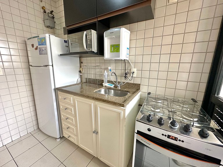 Flat luxo, Janela Antirruído, Garagem, serviços