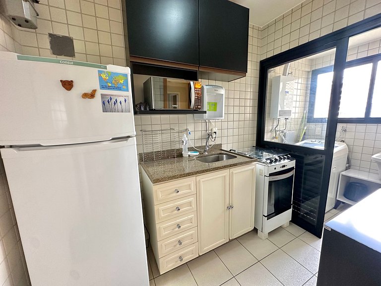 Flat luxo, Janela Antirruído, Garagem, serviços