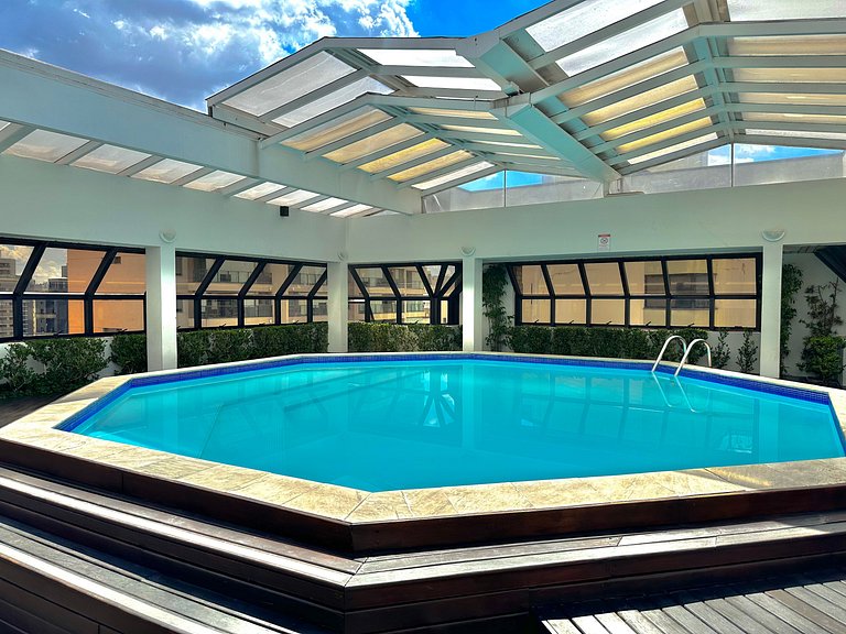 Studio Moema QI Ibirapuera com garagem e serviços