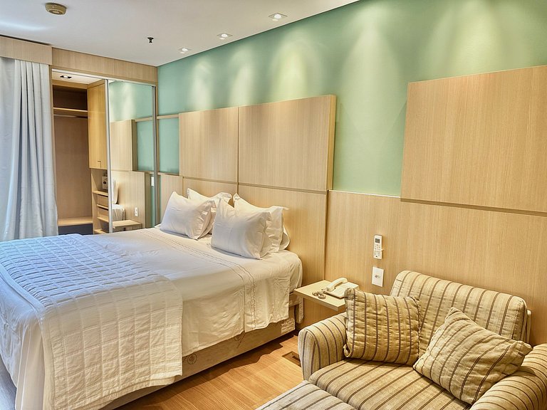 Flat Moderno Nações Unidas c/ Limpeza Diária