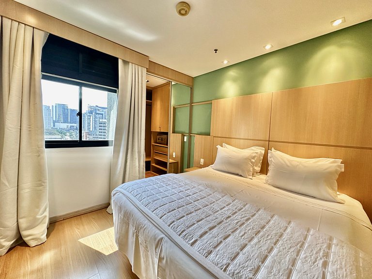 Flat Moderno Nações Unidas c/ Limpeza Diária