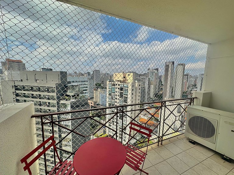 Flat Vila Olimpia 2 quartos e vaga de estacionamento andar a